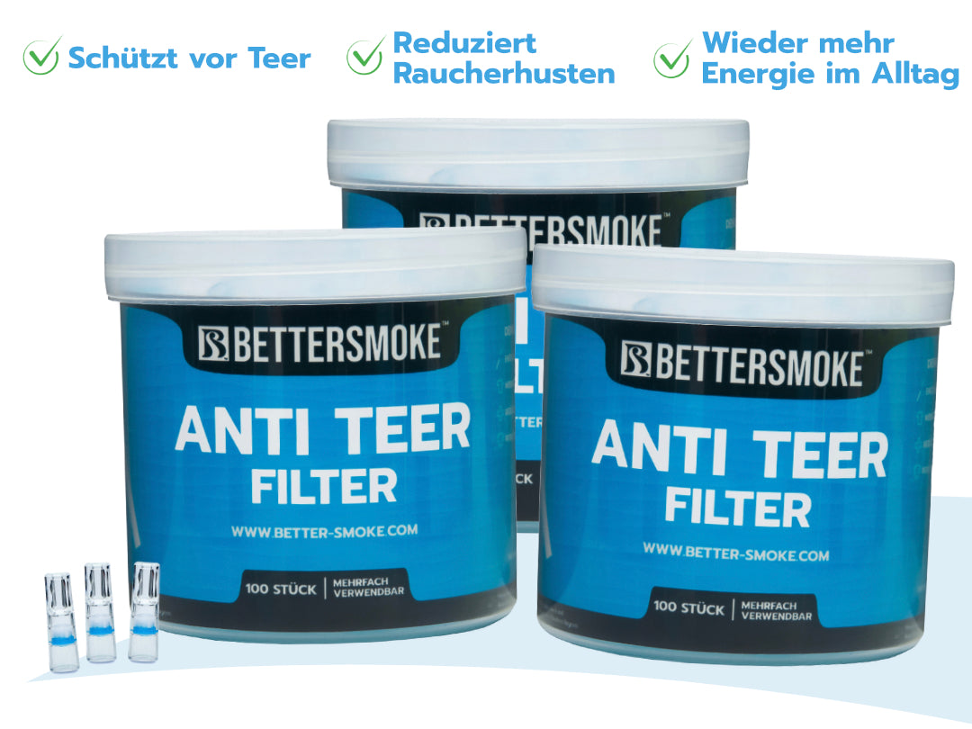 BetterSmoke™ - Filtro Anti Catrame 100 pezzi Abbonamento